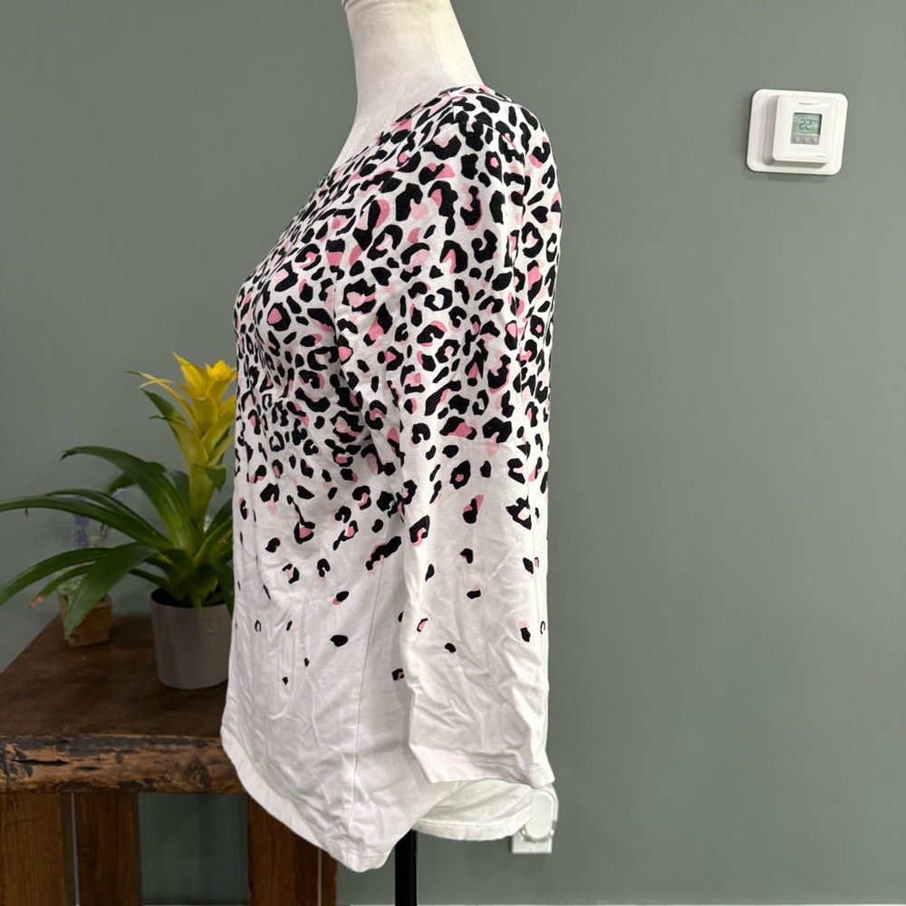 Talbots Mid-Sleeve Top - Picture 5 of 11